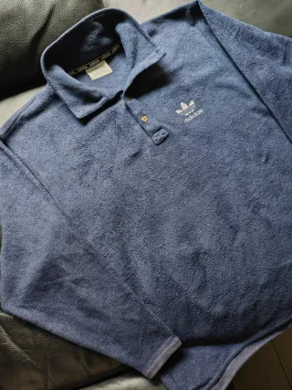 Forro polar Adidas vintage azul marino