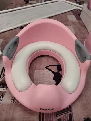 Adaptador de váter infantil rosa