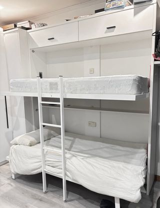 Literas abatibles con dos camas individuales 90cm