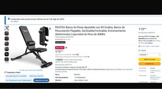 Banco de pesas ajustable