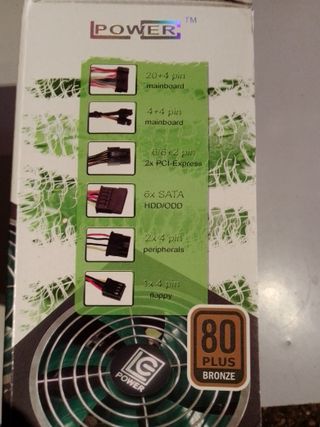 Fuente PC ATX 560W 80 Plus Bronce Gaming