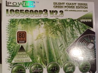 Fuente PC ATX 560W 80 Plus Bronce Gaming