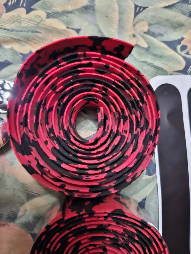 Cinta Manillar Bicicleta Roja y Negra