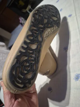 Manoletinas Jimmy Choo Beige Talla 39