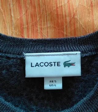 Jersey Lacoste Gris Oscuro Talla L