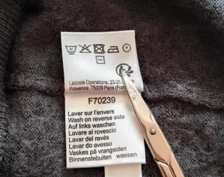 Jersey Lacoste Gris Oscuro Talla L