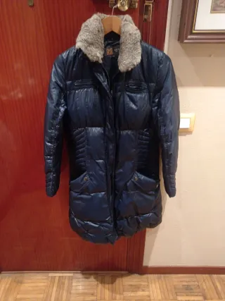 Chaquetón azul marino mujer