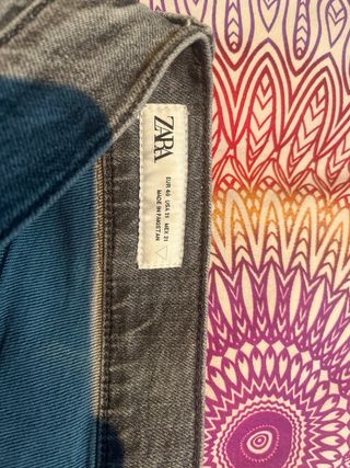 2 Pantalones Vaqueros Zara Azul y Gris