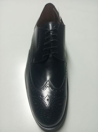 Zapatos Blucher Piel Negro Talla 49