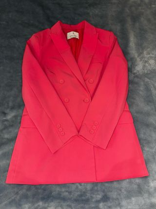 Blazer Stradivarius Rosa Talla S