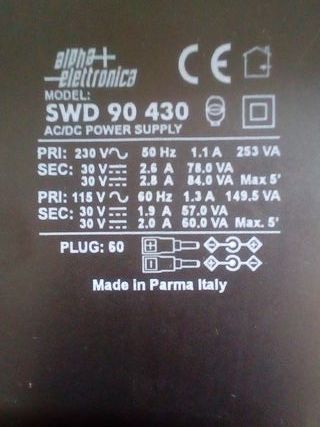 Fuente Alimentación Portátil 30V DC