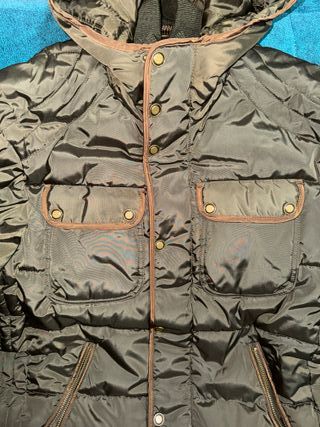 Chaquetón HyM verde hombre Talla M/L