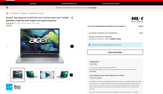 Portátil Acer Aspire Go 15 Plata