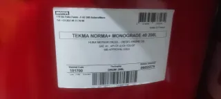 8 Bidones Aceite Motul Tekma Norma+ 40 208L