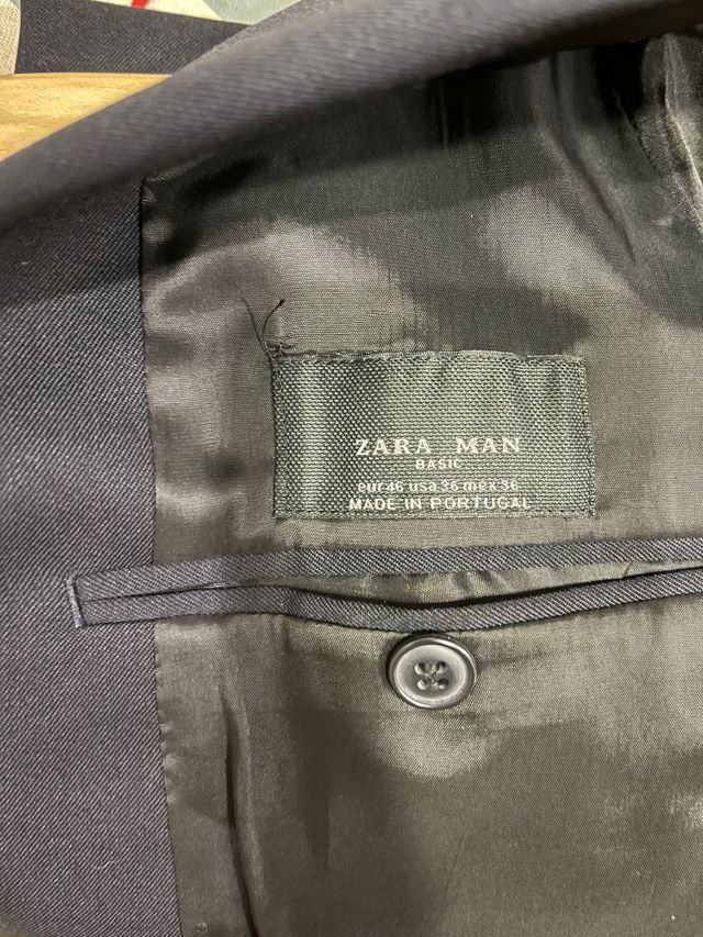 Traje gris ZARA talla chaqueta 46 / pantalón 38