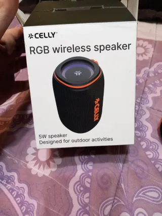 Altavoz Celly Negro y Naranja