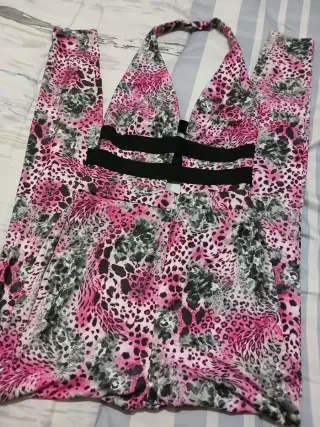 Mono largo elástico estampado