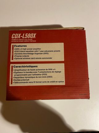 Sony Xplod CDX-L580X – Potencia Vintage 50Wx4