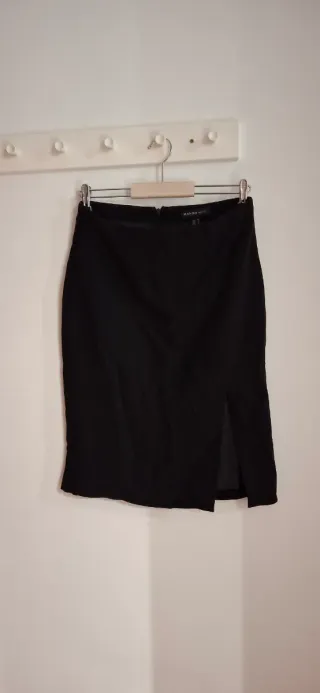 Falda tubo entallada cintura alta T.S.