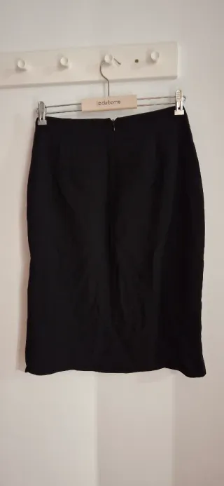 Falda tubo entallada cintura alta T.S.