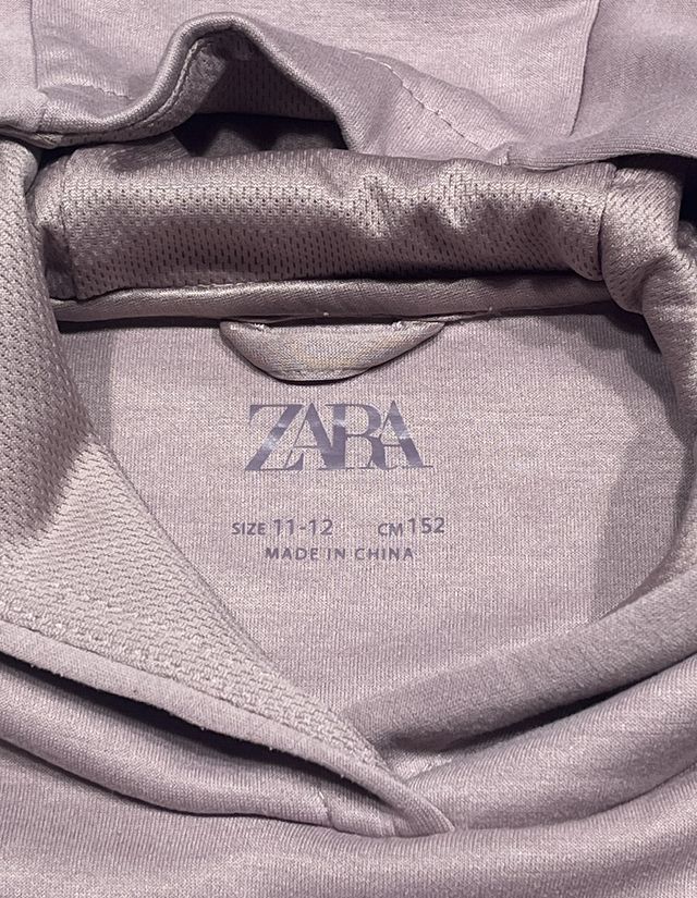 Sudadera Zara niña capucha Positive Thoughts