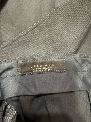 Traje Zara Azul Marino Chaqueta 46 Pantalón 38
