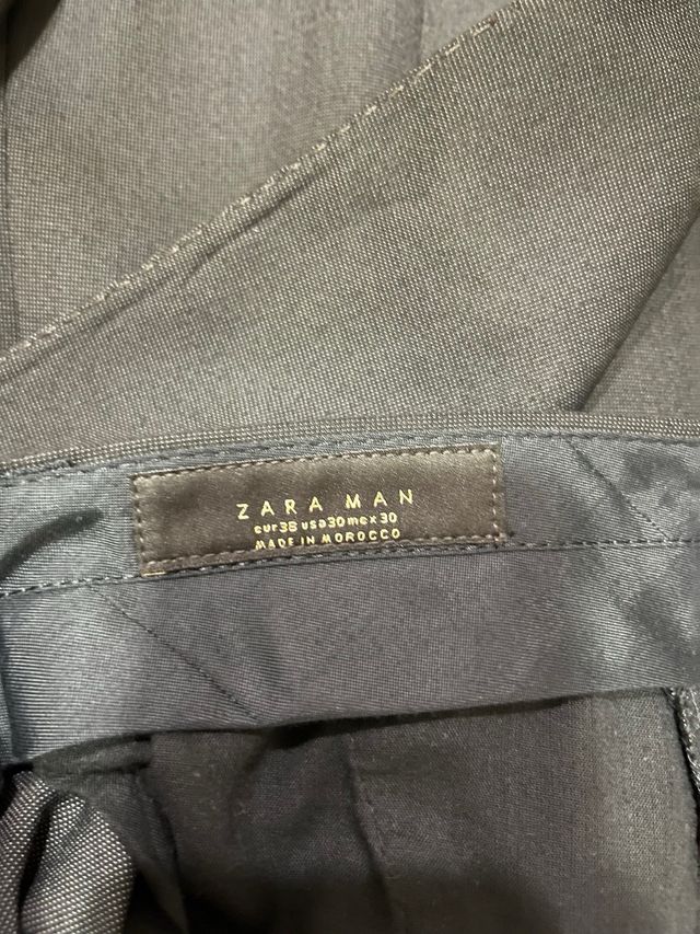 Traje Zara Azul Marino Chaqueta 46 Pantalón 38