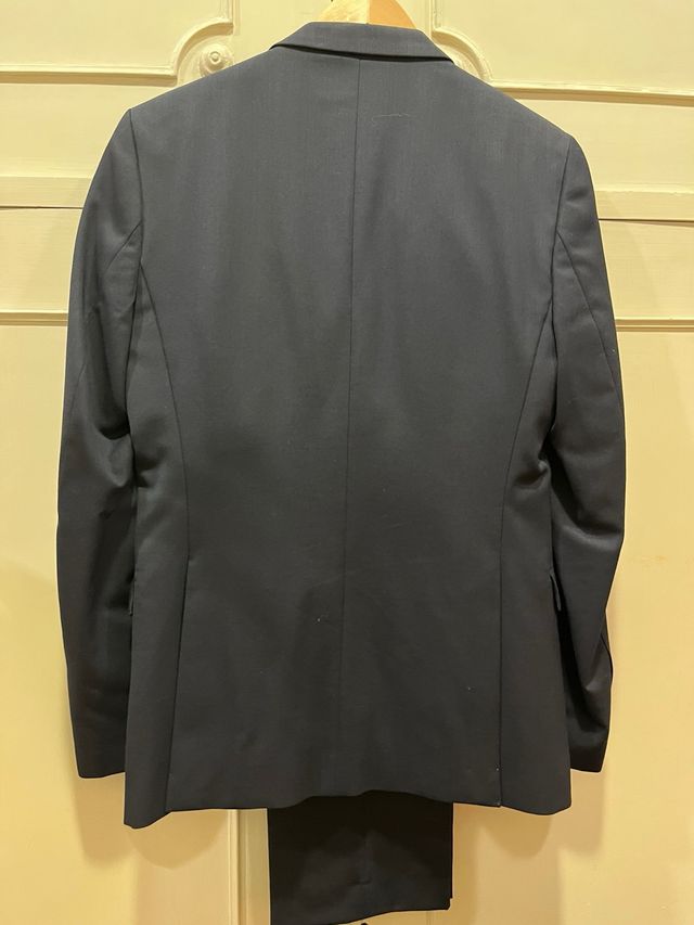 Traje Zara Azul Marino Chaqueta 46 Pantalón 38