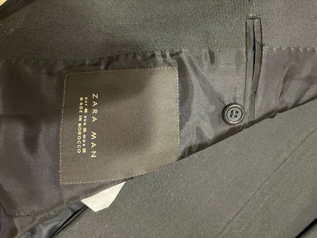 Traje Zara Azul Marino Chaqueta 46 Pantalón 38