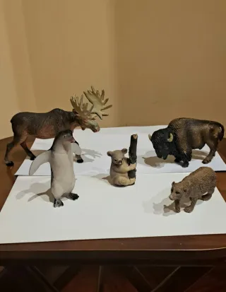 Lote de figuras de animales (5 piezas)