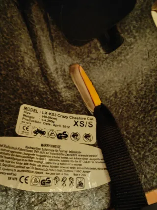 Casco bici/patines niña diseño gatito