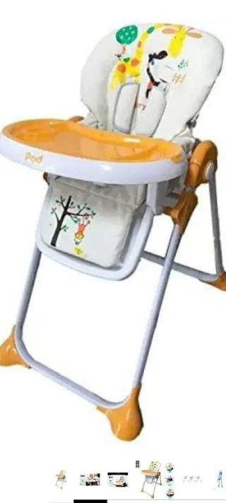 Trona infantil con estampado de jirafas