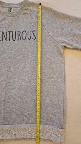 Felpa Benetton grigia ragazzo 13-14 anni