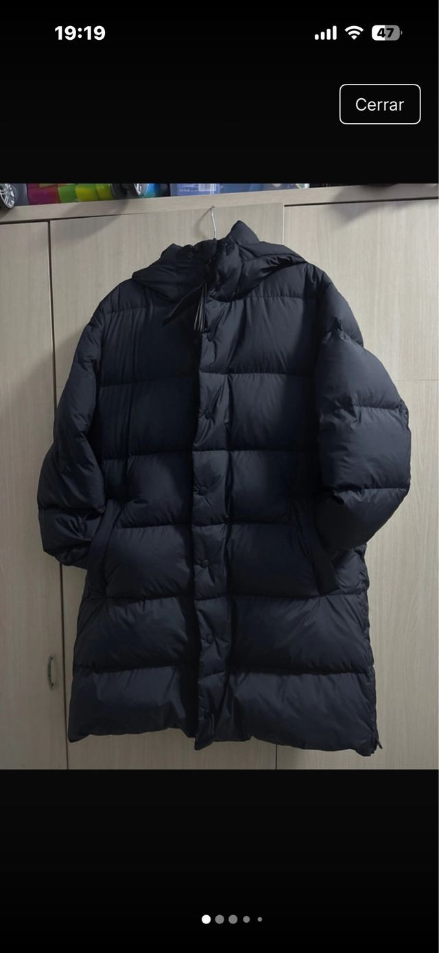 Abrigo Massimo Dutti Negro Nuevo