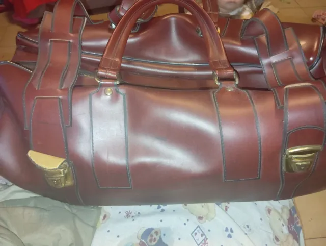 Maleta de cuero vintage