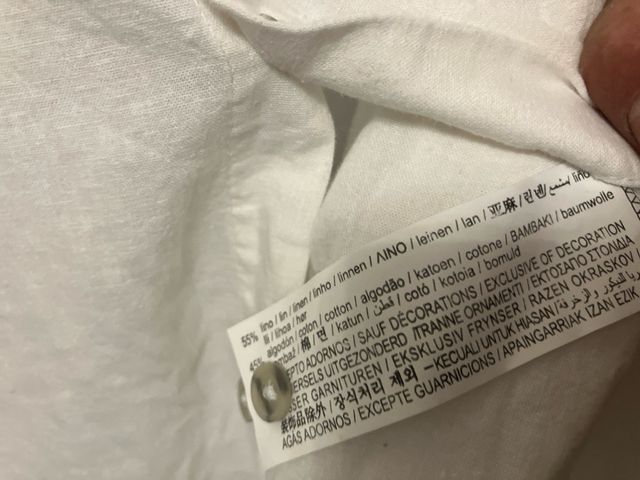 Camisa Pull&Bear cuello mao blanca