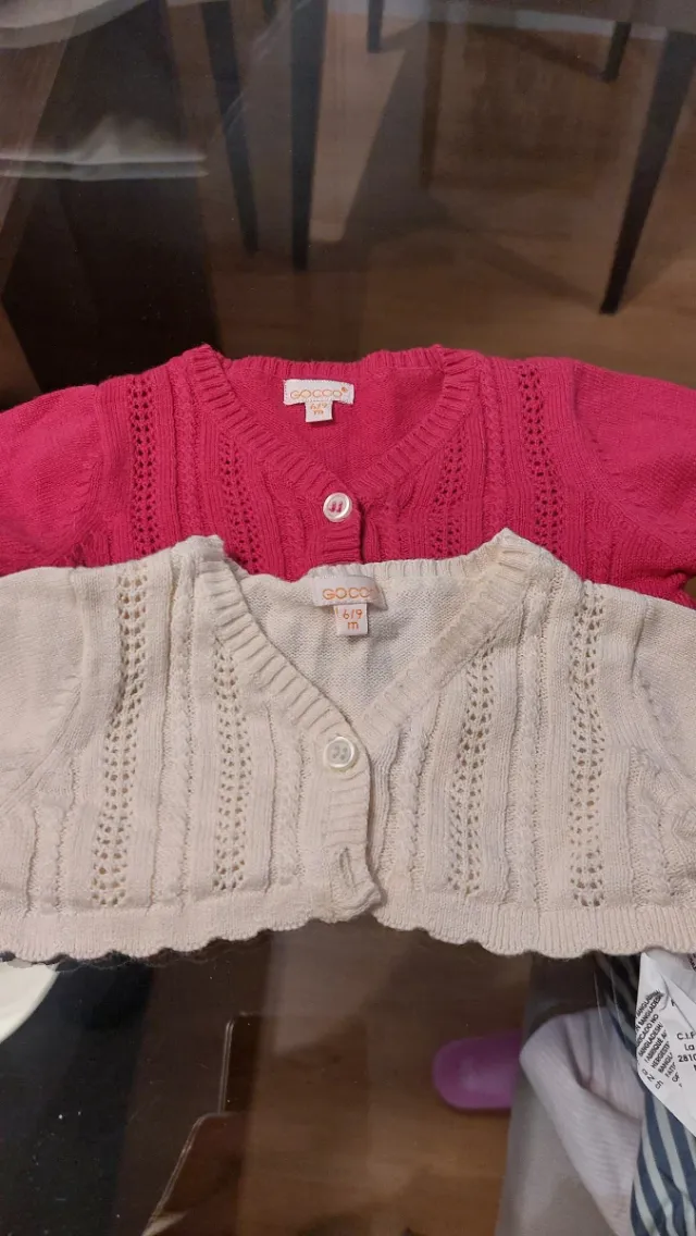 Lote 4 boleros Gocco y conjunto 6-9 meses