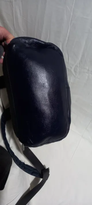 Zaino Piquadro Pelle Blu/Grigio