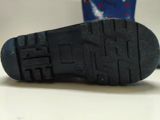 Botas de agua azules y rojas talla 28