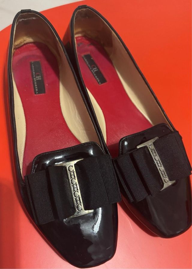 Bailarinas Carolina Herrera Negras Charol