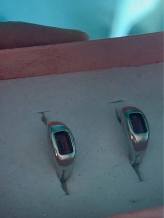 Pendientes Plata Granates Naturales