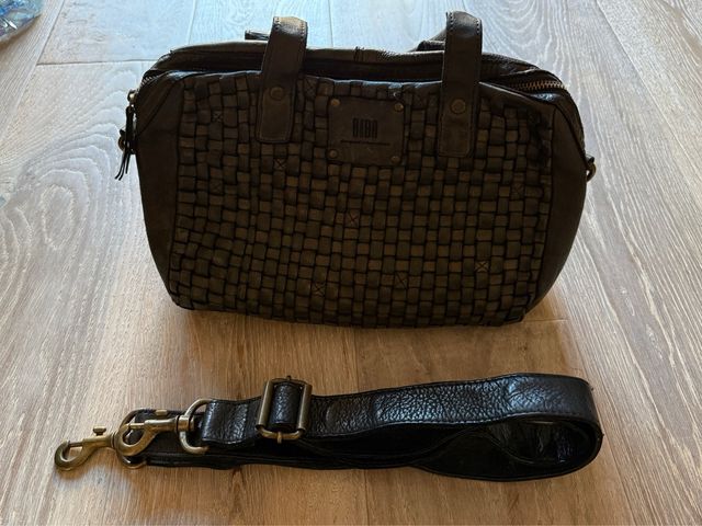 Bolso Biba Kansas Negro Trenzado