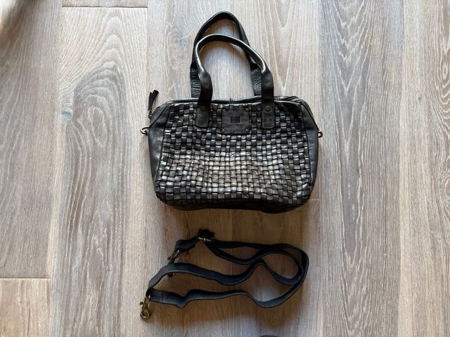 Bolso Biba Kansas Negro Trenzado