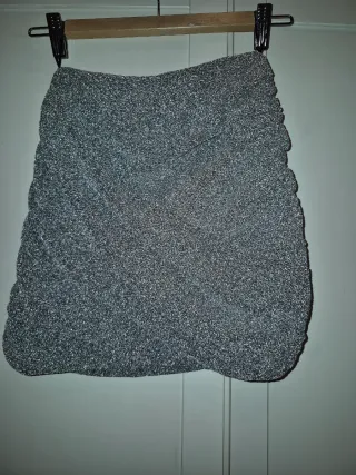 Falda Mini Plateada