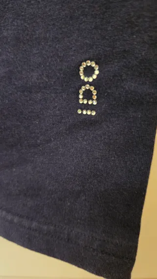 Leggings bambina blu iDo 12 anni strass