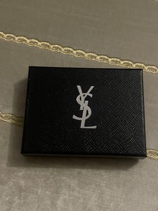 Tarjetero YSL Negro y Dorado