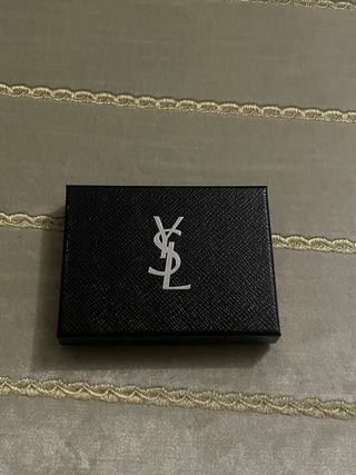 Tarjetero YSL Negro y Dorado