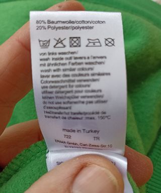 Felpa con cappuccio e bottoni verde Tg L