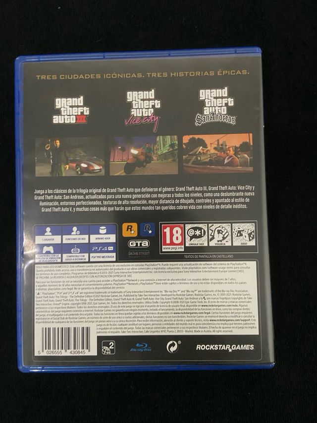 Grand Theft Auto Trilogy Definitive PS4