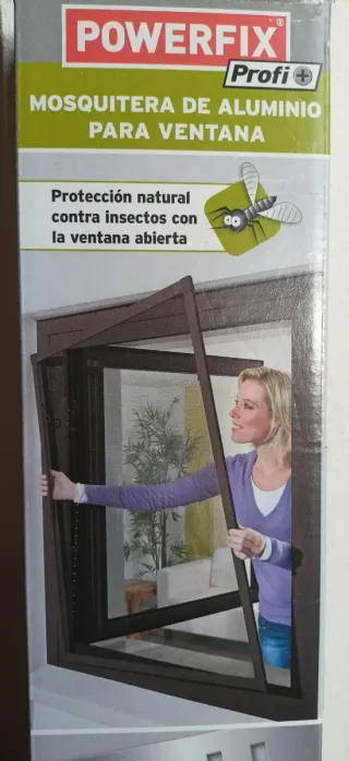 Mosquitera de aluminio marrón nueva Powerfix Profi